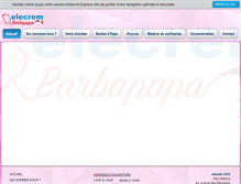 Tablet Screenshot of elecrem-barbapapa.com